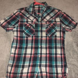 True religion short sleeve button down SAMPLE